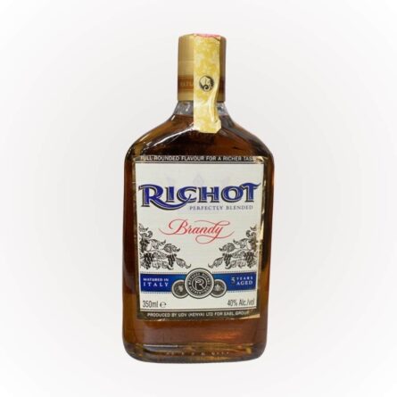 Richot Brandy 350ml delivered by Fab Liqour on dial in Nairobi Kenya